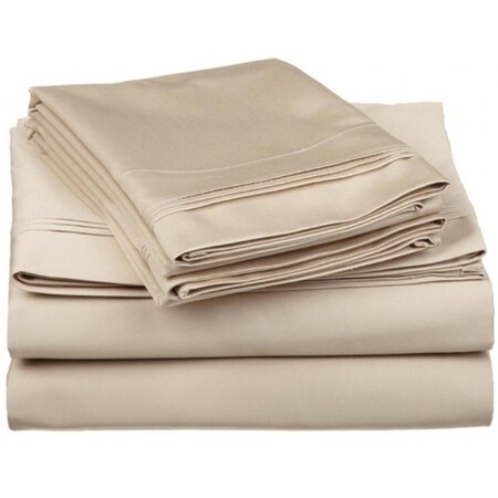 Impressions By Luxor Treasures Egyptian Cotton 650 Thread Count Solid Sheet Set Full-Linen 650FLSH SLLN